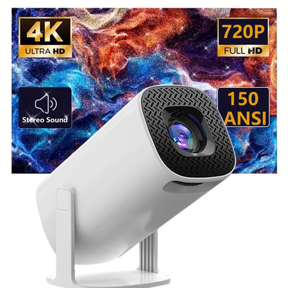 P30PRO Mini Portable 4K LED Projector with 720P Resolution, Ideal for Office, Home, and Holiday Use, Enhanced Fast Focus HY300