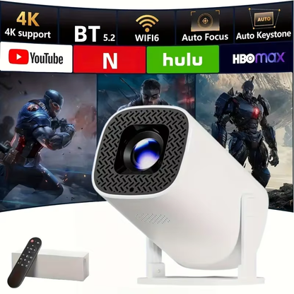 P30PRO Mini Portable 4K LED Projector with 720P Resolution, Ideal for Office, Home, and Holiday Use, Enhanced Fast Focus HY300